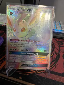 Leafeon GX - 157/156 - Rainbow Hyper - Sun & Moon Ultra Prism - Pokemon Card - 1 - Image 1