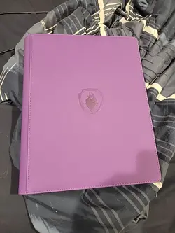 Trading Card Binder 9 Pocket, PU Cover Card Collection Binder for 360 Used - Image 1