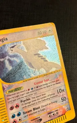 Pokemon Card-Lugia-Holo-Aquapolis-149/147-Crystal-ENG-Played - Image 3