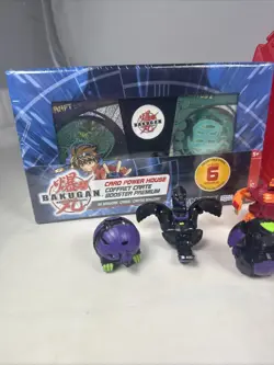 New Bakugan Battle Brawlers Card Power House Booster W/ 30 Cards & 6 Figures - Image 2