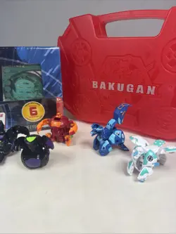 New Bakugan Battle Brawlers Card Power House Booster W/ 30 Cards & 6 Figures - Image 4