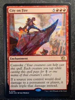 City on Fire - March of the Machine (MTG) - Image 1