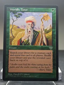 MTG Worldly Tutor Mirage Regular Near Mint Unplayed - Image 1