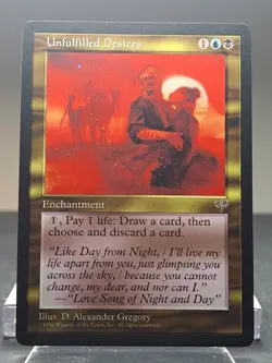 Unfulfilled Desires - Magic the Gathering MTG Mirage - Rare Vintage - Image 1