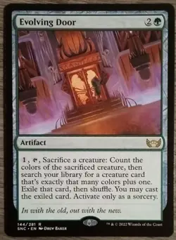 Evolving Door #144/281 MTG Streets of New Capenna SNC Rare Near Mint - Image 1