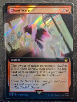 Chaos Warp - Surge Foil Extended - Doctor Who (MTG) - Image 1