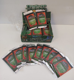 1X SEALED BOOSTER PACK BUSTINA MAGIC MTG HOMELANDS 1995 VINTAGE CHECK VIDEO - Image 1