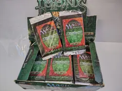 1X SEALED BOOSTER PACK BUSTINA MAGIC MTG HOMELANDS 1995 VINTAGE CHECK VIDEO - Image 3