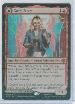 Gwen Stacy (FOIL) M Marvel's Spider-Man MTG SPM Magic TCG MYTHIC - Image 1
