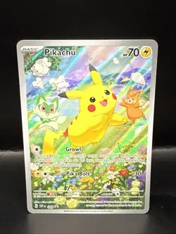 Pokemon Pikachu SVP 088 Scarlet & Violet Full Art Holo Black Star Promo - Image 1
