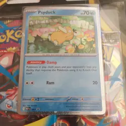 Pokemon TCG: Mega Evolution - Blister 3 Pack - Psyduck - Sealed - In Hand - Image 2