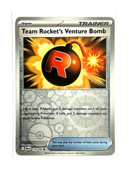 Team Rocket's Venture Bomb 179/182 Reverse Holo Destined Rivals DRI POKEMON TCG - Image 1