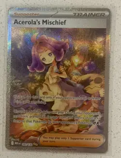 Acerola's Mischief - 183/132 - SIR Ultra Rare - Mega Evolution - Pokemon TCG - Image 1