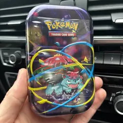 Pokemon TGC Mega Evolutions Mini Tin Lucario Art SEALED - Image 1