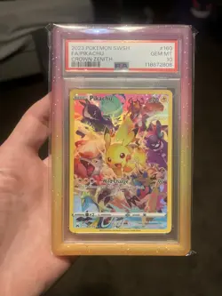 Pokemon Pikachu Crown Zenith Secret Rare Full Art #160 PSA 10 GEM MINT 💎 - Image 2
