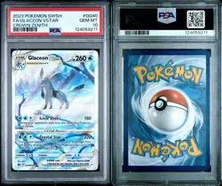 2023 POKEMON SWORD & SHIELD CROWN ZENITH #GG40 FULL ART/GLACEON VSTAR PSA 10 - Image 3