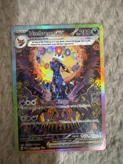 🌙 Umbreon ex Custom Fan Art Card 161/131 Prismatic Evolutions Style - Image 1