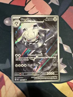 STEELIX POKEMON CARD NM 150/132 MEGA EVOLUTIONS ILLUSTRATION RARE - Image 1