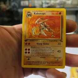 Kabutops - 24/62 Fossil 1st Edition Non Holo Rare Pokemon card - Image 1