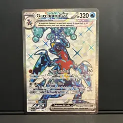 Pokemon Garchomp EX Holo Ultra Rare Card 219/182 Sv04: Paradox Rift - Image 1
