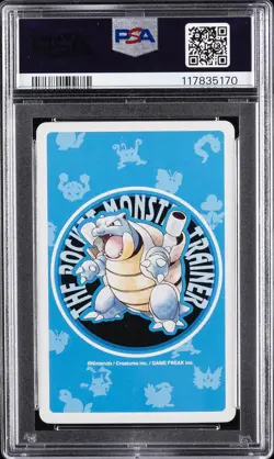 1998 POKEMON BLUE VERSION PLAYING CARDS 6 OF SPADES #094 GENGAR PSA 9 - Image 2