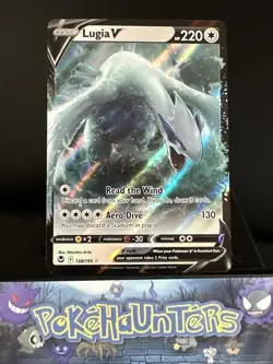 Pokemon Card Lugia V 138/195 Sword & Shield Silver Tempest NM - Image 1