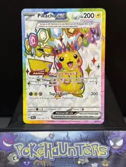 Pokemon Card Pikachu EX 219/191 Ultra Rare Surging Sparks Near Mint - Image 1