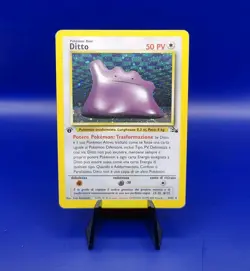ITALIAN Ditto 3/62 1st Edition Fossil Set Holo Rare Pokemon Card 1999 WOTC TCG - Image 1