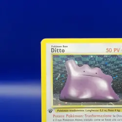 ITALIAN Ditto 3/62 1st Edition Fossil Set Holo Rare Pokemon Card 1999 WOTC TCG - Image 4
