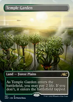 Temple Garden (Borderless) Unfinity - Near Mint Foil - Image 1