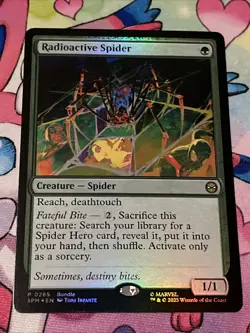 Radioactive Spider Marvel's Spider-Man Foil #285 MTG Near Mint Promo - Image 1