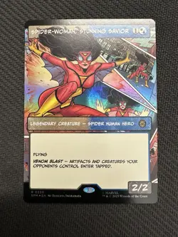 MTG Spider-Man Spider-Woman, Stunning Savior Borderless Foil English - Image 1
