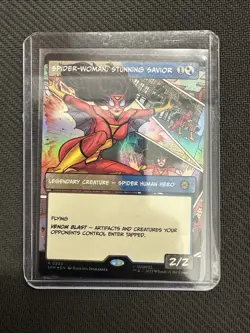 MTG Spider-Man Spider-Woman, Stunning Savior Borderless Foil English - Image 3