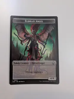 MTG - Copy (Ripple Foil)/Eldrazi Angel Token - Commander: Modern Horizons 3 NM/M - Image 4