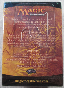 Critical Mass - Sealed Theme Deck - Magic Gathering ccg Saviors of Kamigawa - Image 2