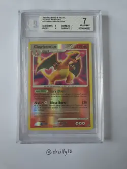 2007 Pokemon Secret Wonders Charizard Reverse Foil - BGS Beckett 7 #3 - Image 1