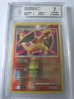 2007 Pokemon Secret Wonders Charizard Reverse Foil - BGS Beckett 7 #3 - Image 2