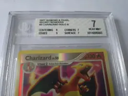 2007 Pokemon Secret Wonders Charizard Reverse Foil - BGS Beckett 7 #3 - Image 3