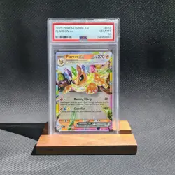 2025 Pokemon Pre En-Prismatic Evolutions Flareon EX #014 PSA 10 Gem Mint - Image 1
