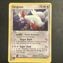 Zangoose 14/100 Pokemon TCG EX Sandstorm Holo Rare Vintage HP - Image 1