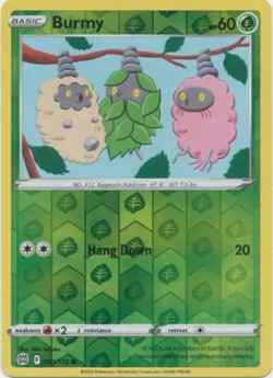 Burmy 009/172 Brilliant Stars Reverse Holo Common -NM- Pokemon DNA GAMES - Image 1