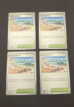 Surfing Beach Playset X4 129/132 - Mega Evolution - Pokemon - NM/M English - Image 1