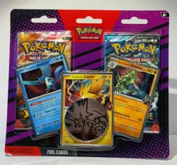 POKEMON TCG: BLISTER (2) Booster Packs~3 FOILS-Articuno-Zapdos-Tyranitar *NEW* - Image 1