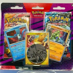 POKEMON TCG: BLISTER (2) Booster Packs~3 FOILS-Articuno-Zapdos-Tyranitar *NEW* - Image 2