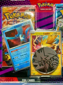 POKEMON TCG: BLISTER (2) Booster Packs~3 FOILS-Articuno-Zapdos-Tyranitar *NEW* - Image 4
