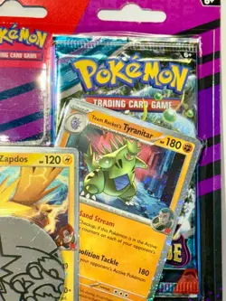POKEMON TCG: BLISTER (2) Booster Packs~3 FOILS-Articuno-Zapdos-Tyranitar *NEW* - Image 5