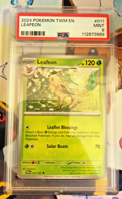Leafeon Regular Uncommon #011 - PSA MINT 9 - 2024 Twilight Masquerade - Pokemon - Image 1