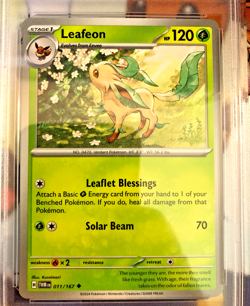 Leafeon Regular Uncommon #011 - PSA MINT 9 - 2024 Twilight Masquerade - Pokemon - Image 2