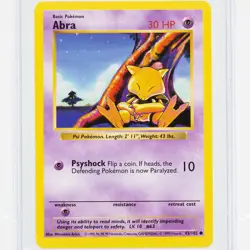 Abra Pokemon (1999) Base Set Shadowless 43/102 CGC 7.5 - Image 3