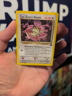 Pokemon Team Rocket's Meowth Black Star Promos 2000 - Image 1